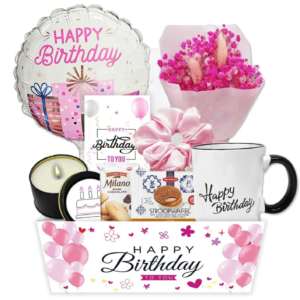 Pretty in Pink Birthday Basket